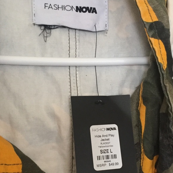 Fashion Nova Camo Trench Jacket - Picture 2 of 8